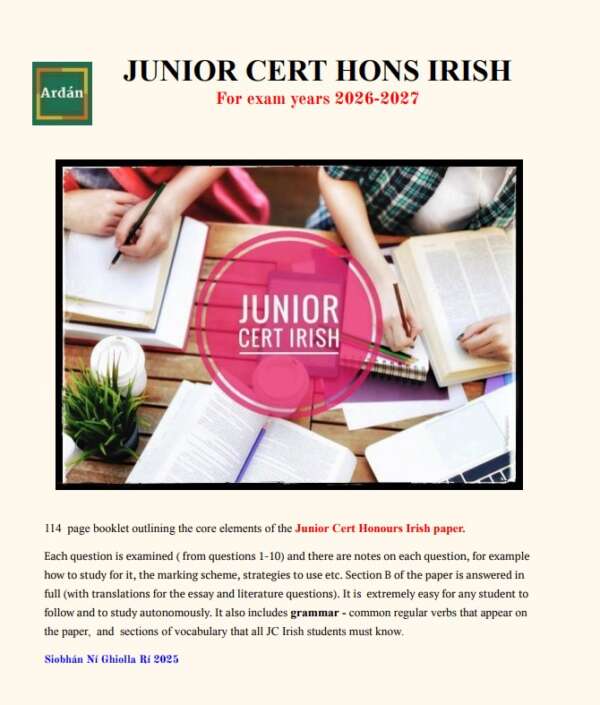 Junior Cycle | Honours Irish Preparation and Revision E-book - Image 2